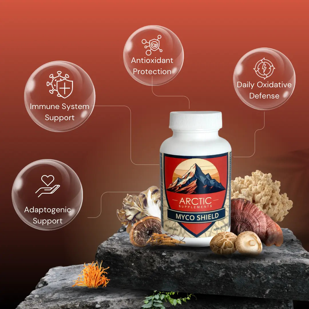 Myco Shield – Medicinal Mushroom Immune Support Supplement